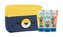 Minions Bath Essentianls sprchový gel Minions Body Wash Banana Milkshake 75 ml + šampon Minions Shampoo Banana Muffin 75 ml + kondicionér Minions Conditioner Banana Split 75 ml + kosmetická taštička