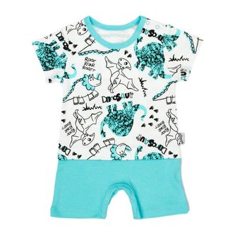Kojenecký letní bavlněný overal Nicol Dinosaur - velikost 86 (12-18m)