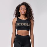 Sportovní podprsenka Intense Gold Mesh Black - NEBBIA - Velikost M