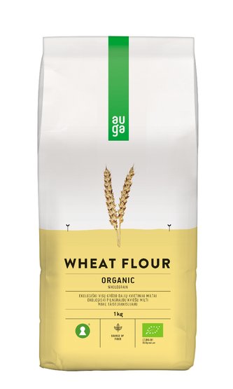 BIO Celozrnná pšeničná mouka - Auga - 1000 g