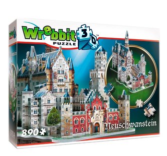 Wrebbit 3D puzzle 890 dielikov Zámok Neuschwanstein