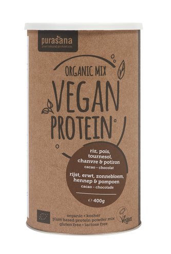 BIO Vegan Protein - Purasana - čokoláda - 400 g