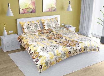 Povlečení bavlna na dvoudeku - ornament - 1x 200x200, 2ks 70x90 cm