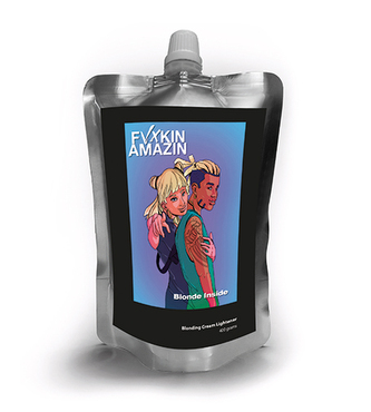 Fvxkin Amazin Blonde Inside Blonding Cream Lightener bílý odbarvovací krém s PowerPlex 400g