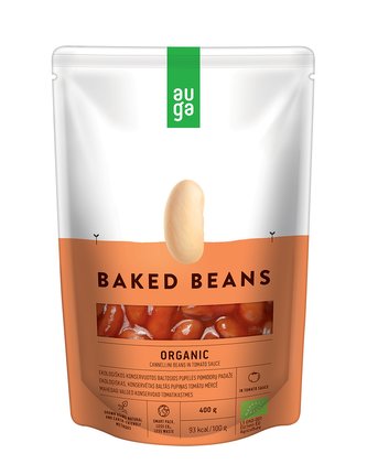 BIO Pečené fazole v rajčatové omáčce - Auga - 400 g