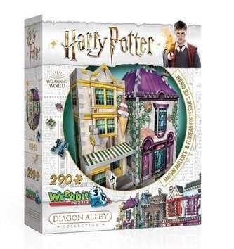 Puzzle 3D Harry Potter: Madam Malkinová a Zmrzlinářství Florea 290 dílků