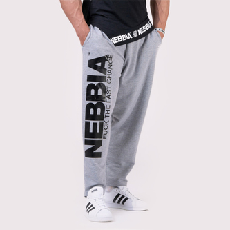 Pánské tepláky Beast Mode On Grey - NEBBIA - Velikost XL