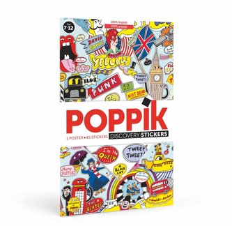 Poppik Samolepkový plakát vzdělávací - Anglie