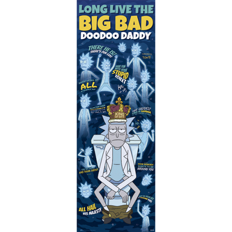 Plakát na dveře Rick And Morty: Doodoo Daddy (53 x 158 cm) 150g