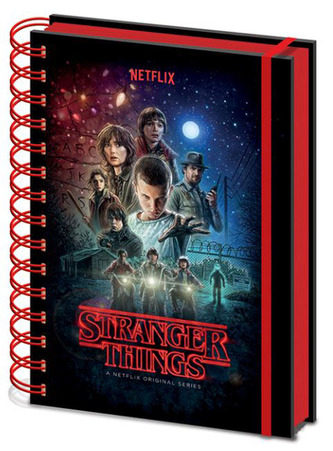 A5 blok - zápisník Stranger Things: One Sheet (14,8 x 21 cm) krúžková väzba