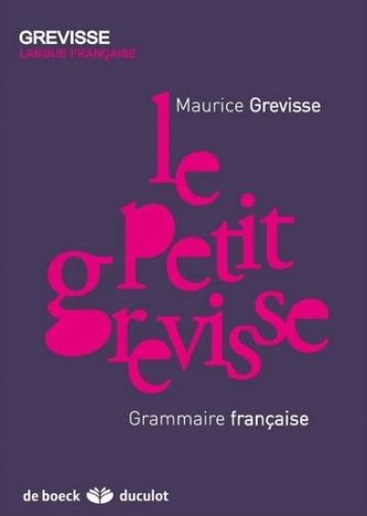 Petit grevisse Grammaire francaise