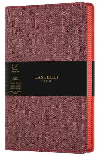 Notatnik 13x21cm linia Castelli Harris Red
