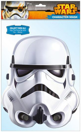 Papírová maska na tvář Star Wars|Hvězdné Války: Stormtrooper papírová (22 x 36 cm) CurePink