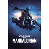 Plakát Star Wars The Mandalorian: Speeder Bike 2 (61 x 91,5 cm) 150g