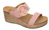 Scholl Zdravotní obuv - MALIBU` WEDGE Nub-W - Pale Pink 39