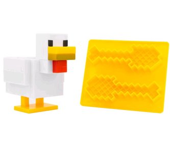 Kuchyňský set Minecraft: Stojánek na vajíčko a forma na tous (stojánek 9 x 6 x 9 cm, forma 8 x 9 x 2 cm)