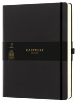 Notatnik 19x25cm kratka Castelli Aquarela Sepia