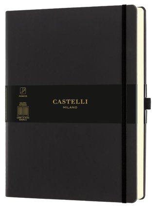 Notatnik 19x25cm kratka Castelli Aquarela Sepia