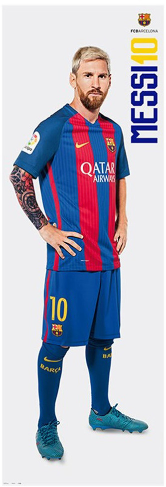 Plakát na dveře Messi: 2016|2017 (53 x 158 cm) 150 g