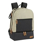 Multifunkční batoh: Safta vzor 42031 (objem 19 litrů|30 x 43 x 15 cm) béžový polyester