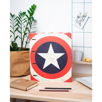Kroužkový pořadač Captain America|Kapitán Amerika: Štít (28 x 32 x 7 cm)