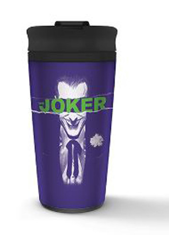 Cestovný hrnček DC Comics|Batman: The Joker-Straight Outta Arkham (objem 450 ml) fialový