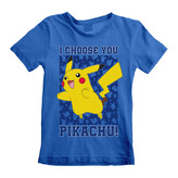 Detské tričko Pokémon: I Choose You (7-8 rokov) modrá bavlna
