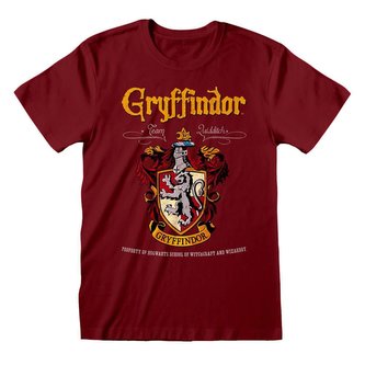 Pánske tričko Harry Potter: Gryffindor - Chrabromil znak (L) červené bavlna