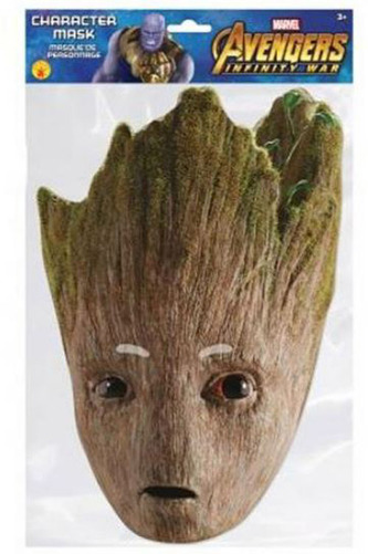 Papírová maska na tvář Avengers: Groot (12 x 30 cm) papír