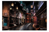 Plagát Harry Potter: Diagon alley - Priečna ulica (61 x 91,5 cm)