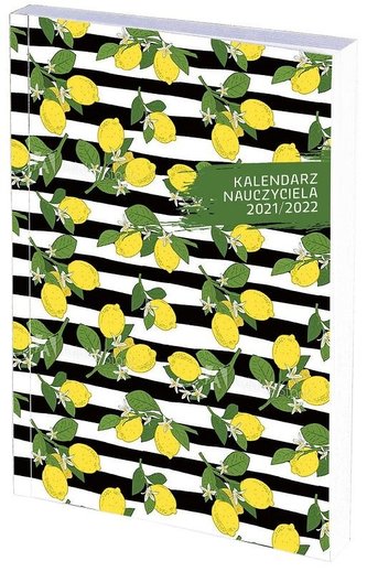 Kalendarz nauczyciela B6 2021/2022 tyg. PCV cytr.