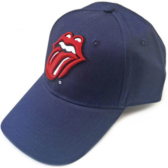 Kšiltovka The Rolling Stones: Classic Tongue (nastavitelná) modrá bavlna