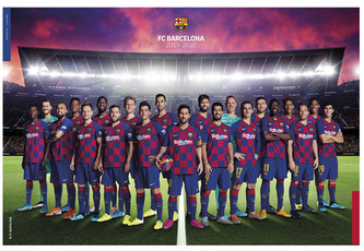 Plakát FC Barcelona: Team 2019/2020 (61 x 91,5 cm)