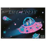 Podložka na stůl Rick & Morty: Virus Attack (49,5 cm x 34,5 cm)