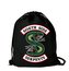 Batoh pytlík gym bag Riverdale: South Side Serpents (35 x 46 cm) černý polyester