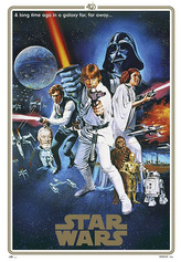 Plakát Star Wars|Hvězdné války: One Sheet 40th Anniversary (61 x 91,5 cm) (61 x 91,5 cm)