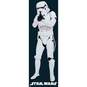 Plakát na dveře Star Wars|Hvězdné války: Classic Stormtrooper (53 x 158 cm) 150 g