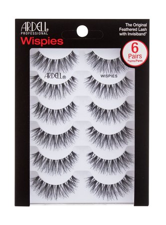 Ardell Wispies Umělé řasy The Original Feathered Lash 6 ks Black pro ženy