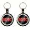 Točivý přívěsek na klíče AC/DC: Logo (průměr 4,8 cm) kovový