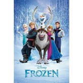 Plakát Frozen|Ledové království: Skupina (61 x 91,5 cm) 150 g