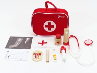 Sada doktor/lekár 19ks drevo/plast v papierovom obale 21x16x8cm