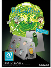 Samolepky na elektroniku Rick and Morty: Adventures (5 listov|30 kusov, 17 x 23 cm)