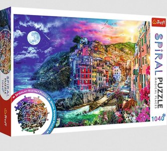 Spiral puzzle: Kúzelný záliv, Cinque Terre / 1040 dielikov
