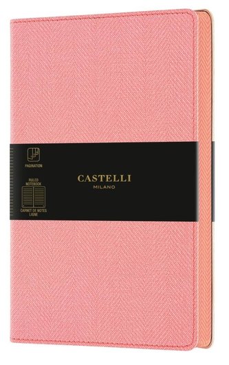 Notatnik 13x21cm linia Castelli Harris Petal Rose