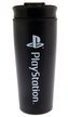 Nerezový cestovní hrnek Playstation: Onyx (objem 450 ml) černý