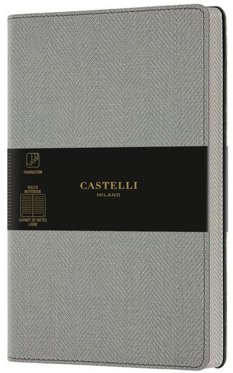 Notatnik 13x21cm linia Castelli Harris Oyster Grey