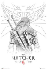Plakát The Witcher|Zaklínač: Geralt Sketch (61 x 91,5 cm)