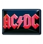 Plechová tvarovaná 3D dekorativní cedule na zeď Ac/Dc: Red Logo Rock (20 x 30 cm)