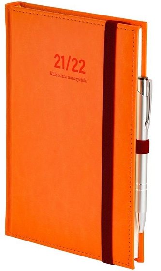 Kalendarz nauczyciela A5 2021/2022 tyg. pomarańcz