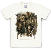 Pánské tričko Hobbit: Poster (S) bílé bavlna